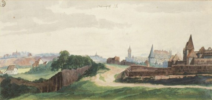 View of the city of Nuremberg from the west - Albrecht Dürer