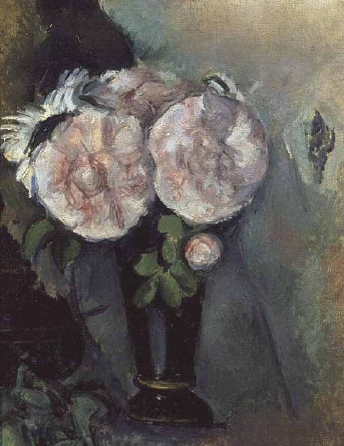 Flowers in a Blue Vase I - Paul Cézanne