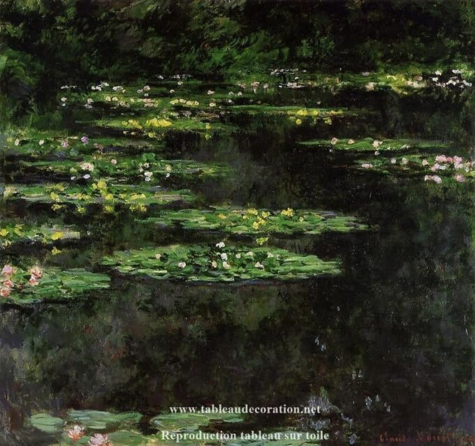 Nymphéas noirs - Monet tableau - Reproductions de tableaux et peintures haut de gamme