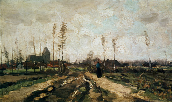 Landscape with Church and Houses, Nuenen - Van Gogh