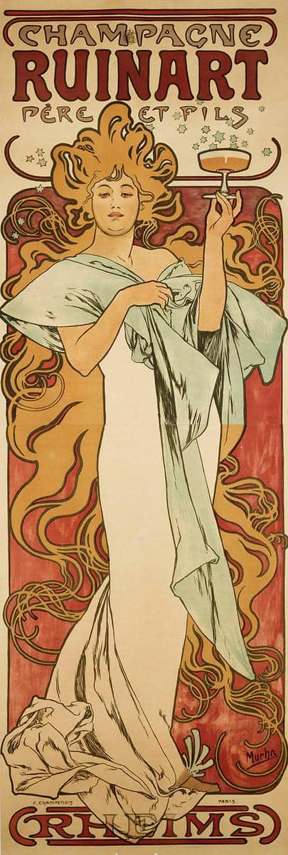 Ruins of champagne - Mucha