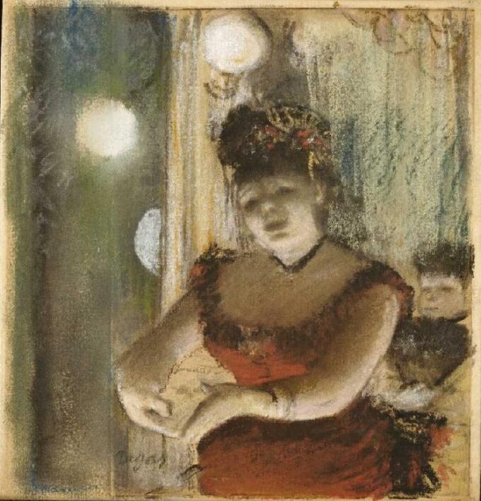 Singer in a Café - Edgar Degas