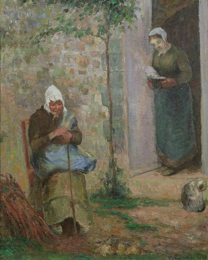 Charité - Camille Pissarro. 

Translation: Charity - Camille Pissarro