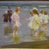 Children Wading - Edward Henry Potthast - Reproductions de tableaux et peintures haut de gamme