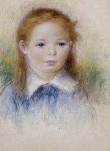 Portrait De Fillette - Pierre-Auguste Renoir - Reproductions de tableaux et peintures haut de gamme