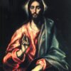 Christ as Saviour - El Greco - Reproductions de tableaux et peintures haut de gamme