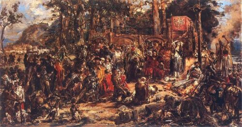 Christianization of Lithuania A D 1387 - Jan Matejko - Reproductions de tableaux et peintures haut de gamme