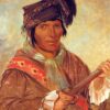 Co-ee-há-jo, a Seminole Chief - George Catlin - Reproductions de tableaux et peintures haut de gamme