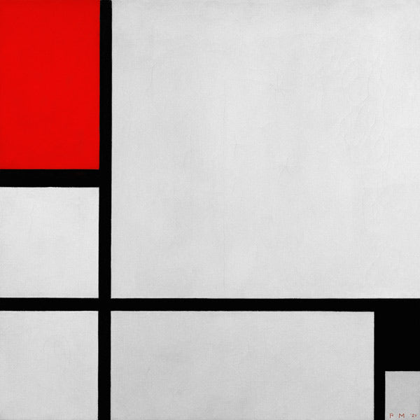 Red and Black Composition - Mondrian