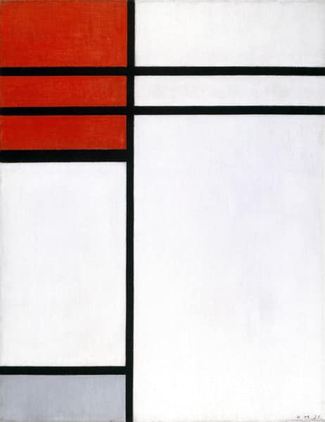 Composition with Red - Mondrian