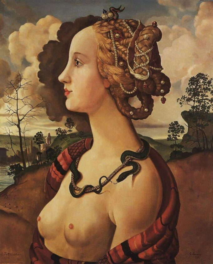 Copie de Simonetta Vespucci (1453-76) - Sandro Botticelli - Reproductions de tableaux et peintures haut de gamme