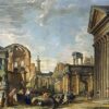 Capriccio architectural, 1730 - Giovanni Paolo Panini - Reproductions de tableaux et peintures haut de gamme