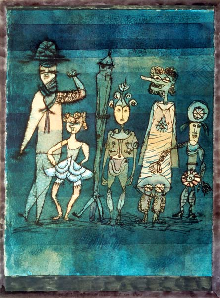 Masks on the Prairie - Paul Klee Oil Painting Reproduction