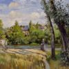 Paysage, soleil lumineux, Pontoise - Camille Pissarro - Reproductions de tableaux et peintures haut de gamme