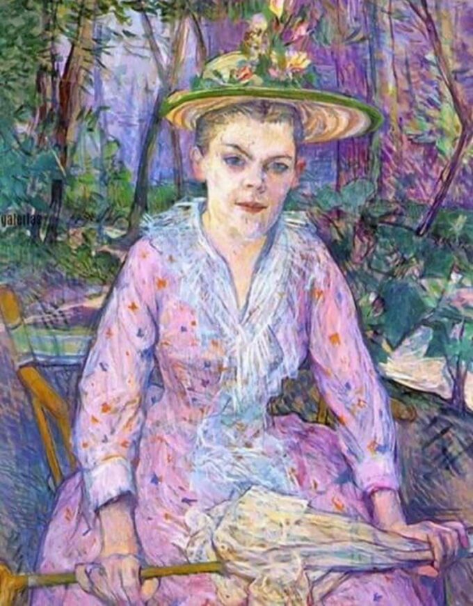 Woman with a Parasol - Toulouse Lautrec