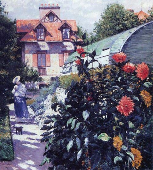 Le jardin du petit gennevilliers - Caillebotte - Reproductions de tableaux et peintures haut de gamme