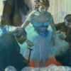 Danseuse dans sa loge - Edgar Degas - Reproductions de tableaux et peintures haut de gamme