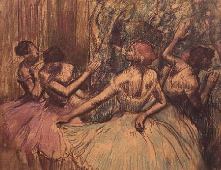 The Dancers in the Wings - Edgar Degas