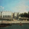 Old Somerset House depuis la Tamise - Canal Giovanni Antonio - Reproductions de tableaux et peintures haut de gamme