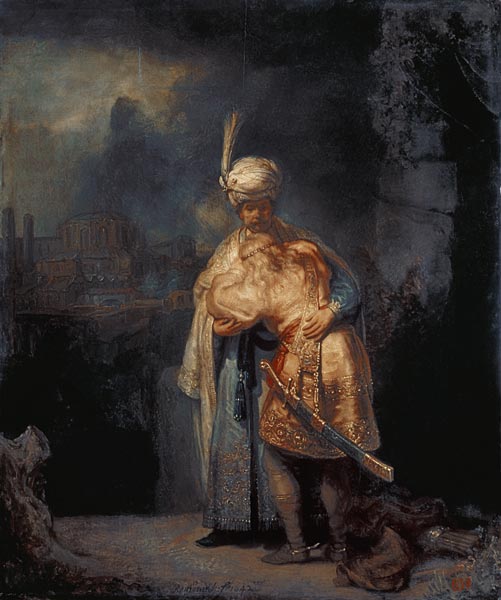 David's Farewell to Jonathan - Rembrandt van Rijn