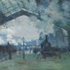 La Gare Saint-Lazare, le train de Normandie - Claude Monet - Reproductions de tableaux et peintures haut de gamme