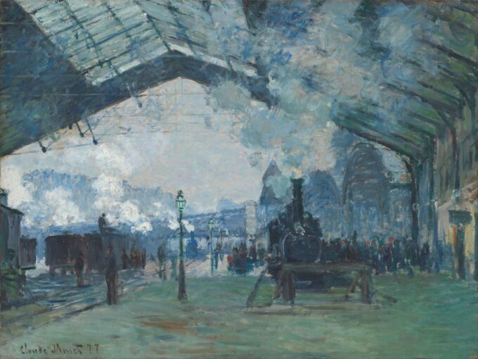 The Saint-Lazare Station, the Normandy Train - Claude Monet