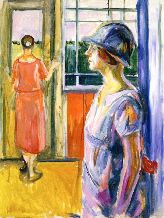 Two Women on a Veranda - Edvard Munch