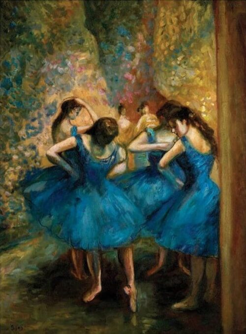 Les Danseuses bleues - Edgar Degas - Reproductions de tableaux et peintures haut de gamme