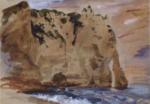 Falaises d'Etretat - Eugène Delacroix - Reproductions de tableaux et peintures haut de gamme