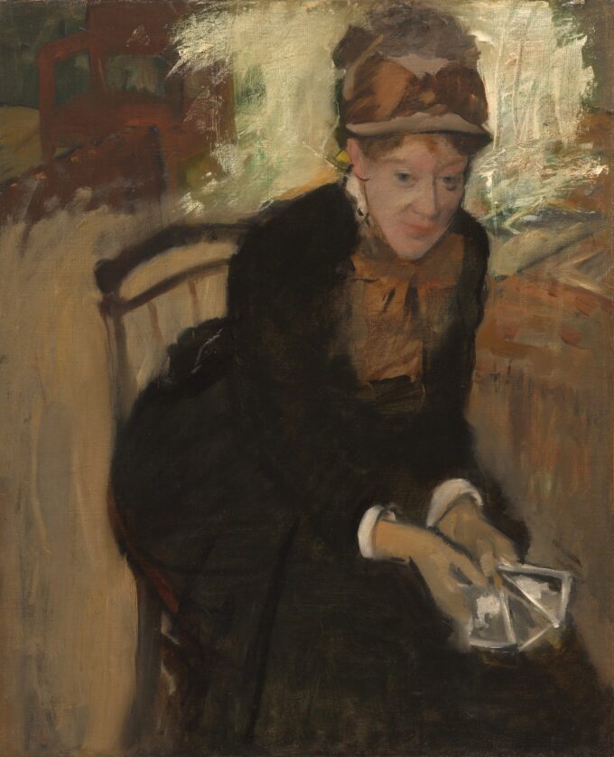 Portrait of Mary Cassatt - Edgar Degas