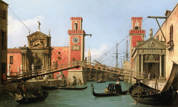 The Entrance to the Arsenal - Giovanni Antonio Canal