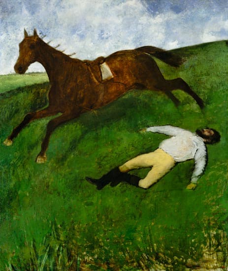 The Fallen Jockey - Edgar Degas