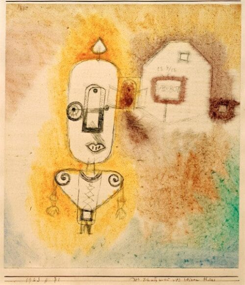 Le gardien devant sa maison - Paul Klee - Reproductions de tableaux et peintures haut de gamme