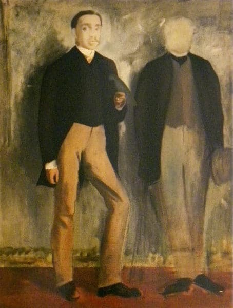 Two Men Standing - Edgar Degas