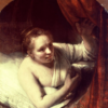 Rembrandt, Jeune femme au lit - Rembrandt van Rijn - Reproductions de tableaux et peintures haut de gamme