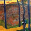 Arbres bleus - Paul Gauguin - Reproductions de tableaux et peintures haut de gamme