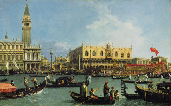 The Return of the Bucintoro, Venice - Giovanni Antonio Canal