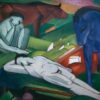 Les bergers - Franz Marc - Reproductions de tableaux et peintures haut de gamme