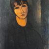 Portrait d'une domestique - Amedeo Modigliani - Reproductions de tableaux et peintures haut de gamme