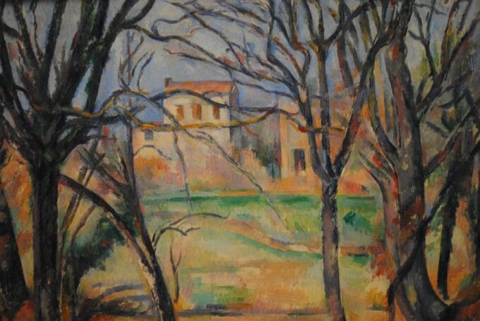 Houses and Trees - Paul Cézanne Oil Painting Reproduction