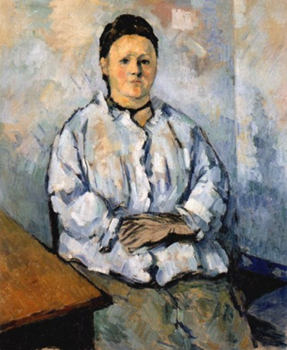 Madame Cézanne Seated - Paul Cézanne Oil Painting Reproduction