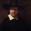 Portrait du poète Jeremias de Decker - Rembrandt van Rijn - Reproductions de tableaux et peintures haut de gamme