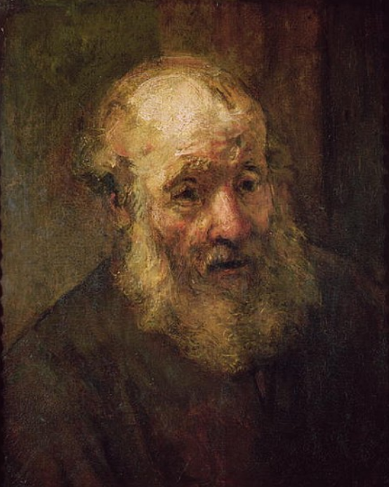 Head of an Old Man, circa 1650 - Rembrandt van Rijn