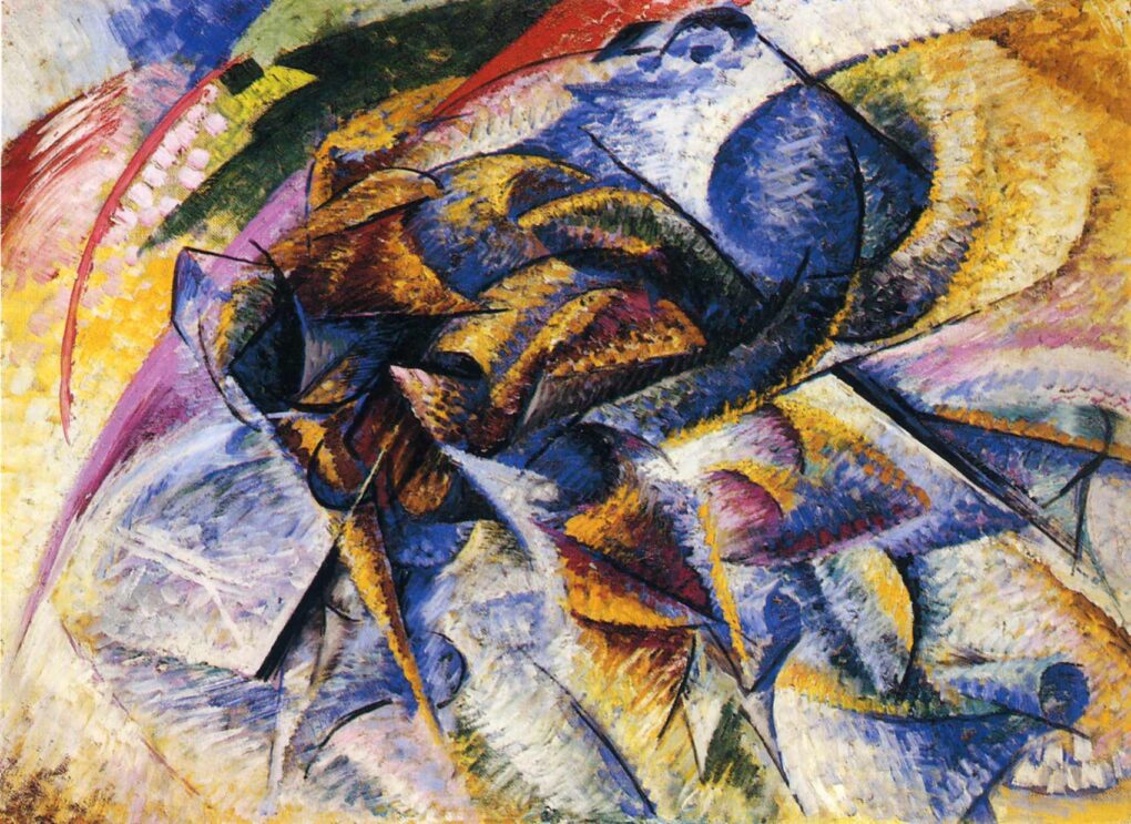 Dynamisme d'un cycliste - Umberto Boccioni - Reproductions de tableaux et peintures haut de gamme