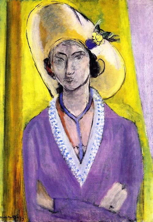 The Yellow Hat - Matisse