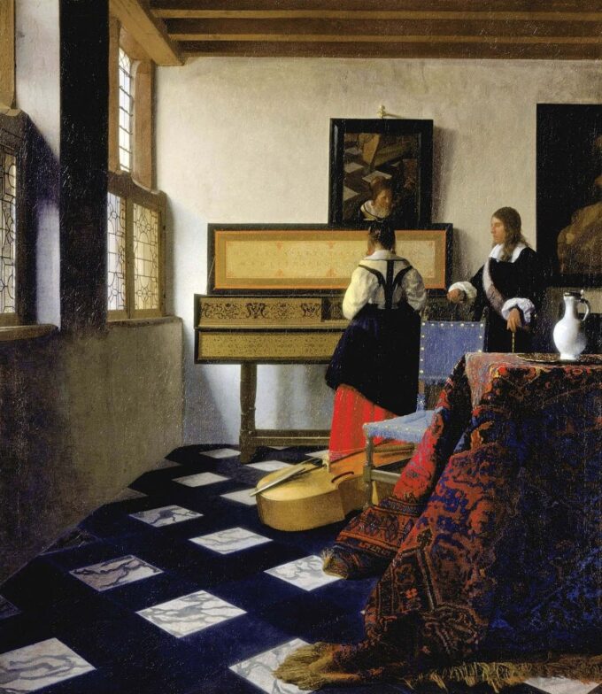 The Music Lesson (Vermeer) - Johannes Vermeer