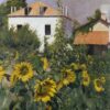 Tournesols dans le jardin du Petit Gennevilliers - Caillebotte - Reproductions de tableaux et peintures haut de gamme