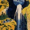 la cascade d'amida derrière la route de kiso - Katsushika Hokusai - Reproductions de tableaux et peintures haut de gamme