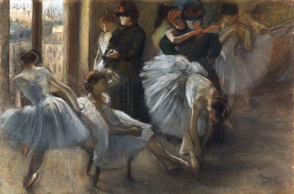 The Foyer of the Opera. Class Preparation - Edgar Degas