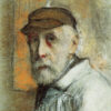 Un auto-portrait - Edgar Degas - Reproductions de tableaux et peintures haut de gamme